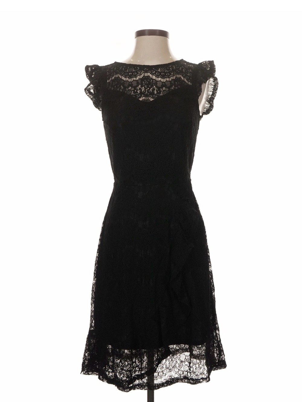 Monteau NWT Lace Cap-Sleeve Cocktail Dress